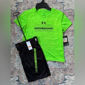 Under Armour boys size 7 matching set new